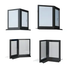 Schuco aws aluminum windows set